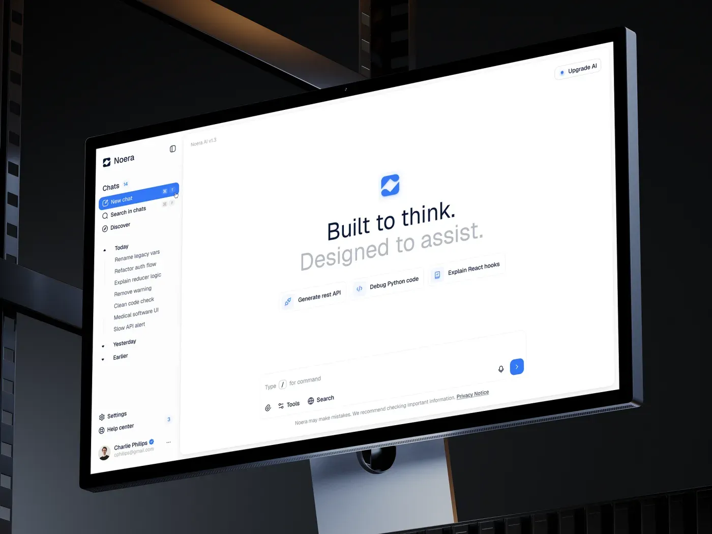 Anteprima del design di un sito web professionale